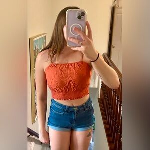 Adorable fall orange top